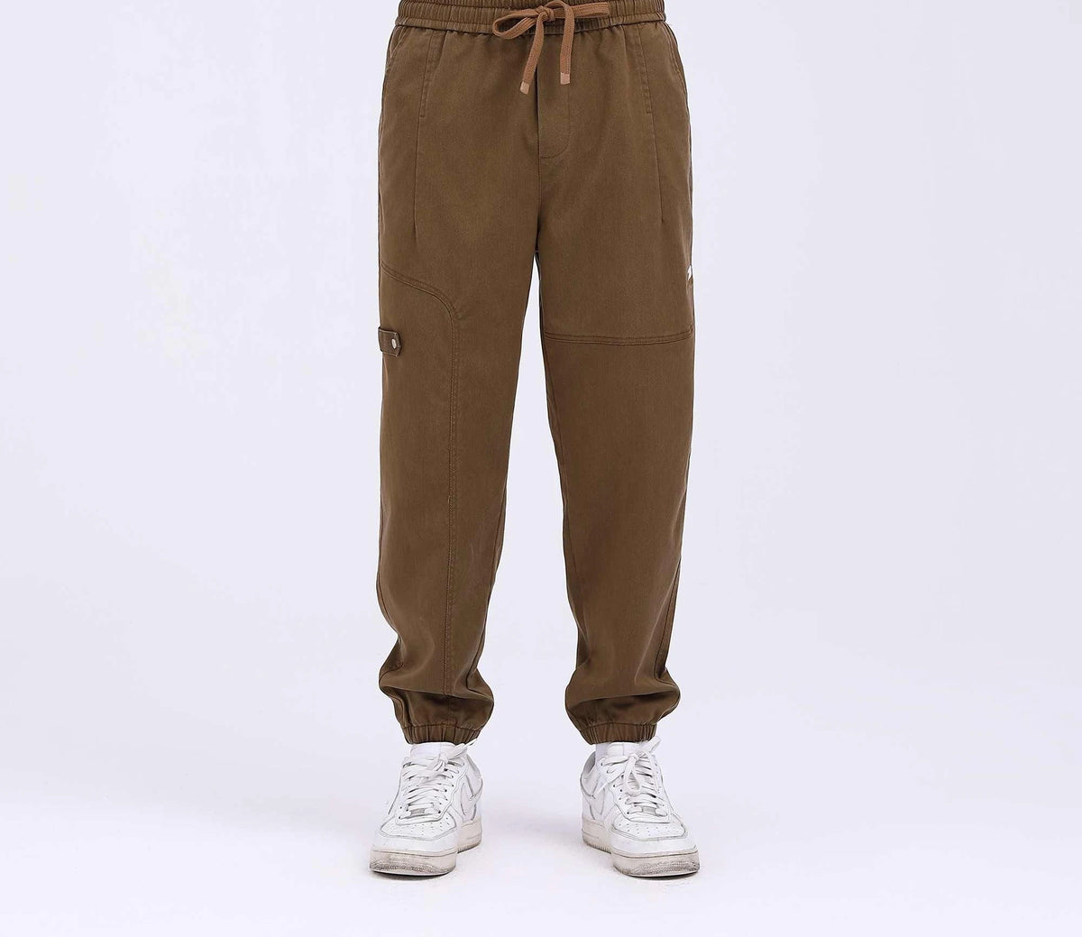 embroidery casual pants for men image