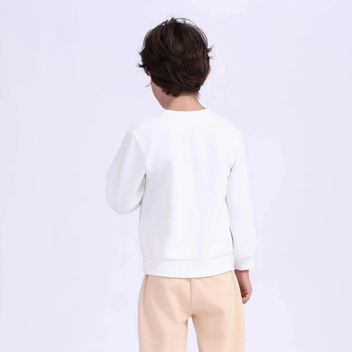 Printed Basic Pullover For Boys Image