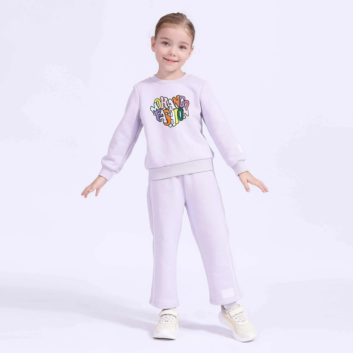 printed basic pullover for girls image