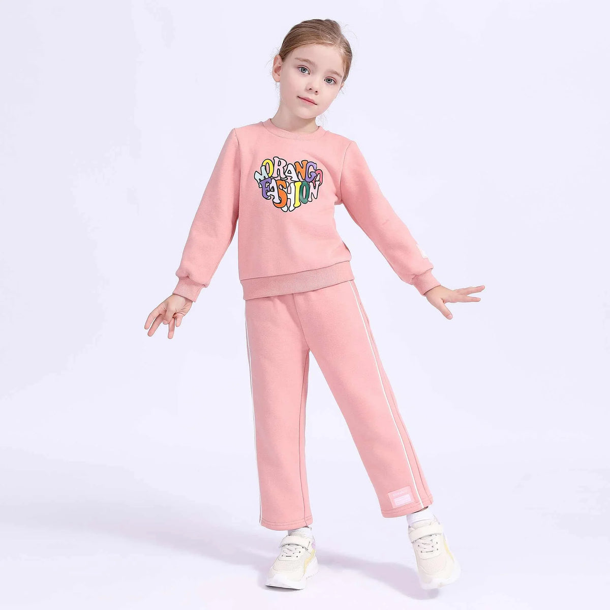 printed basic pullover for girls image