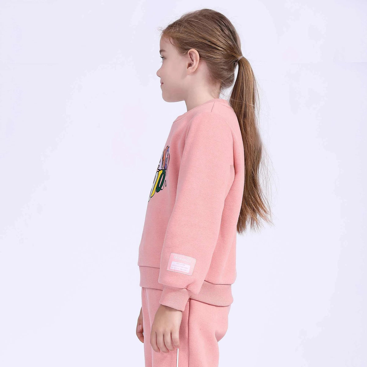 printed basic pullover for girls image