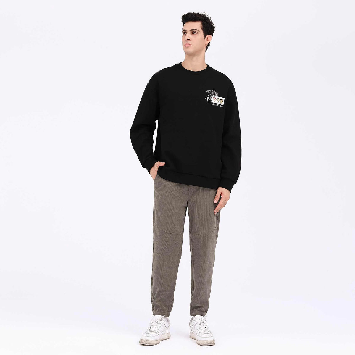 Embroidery Casual Pullover For Men