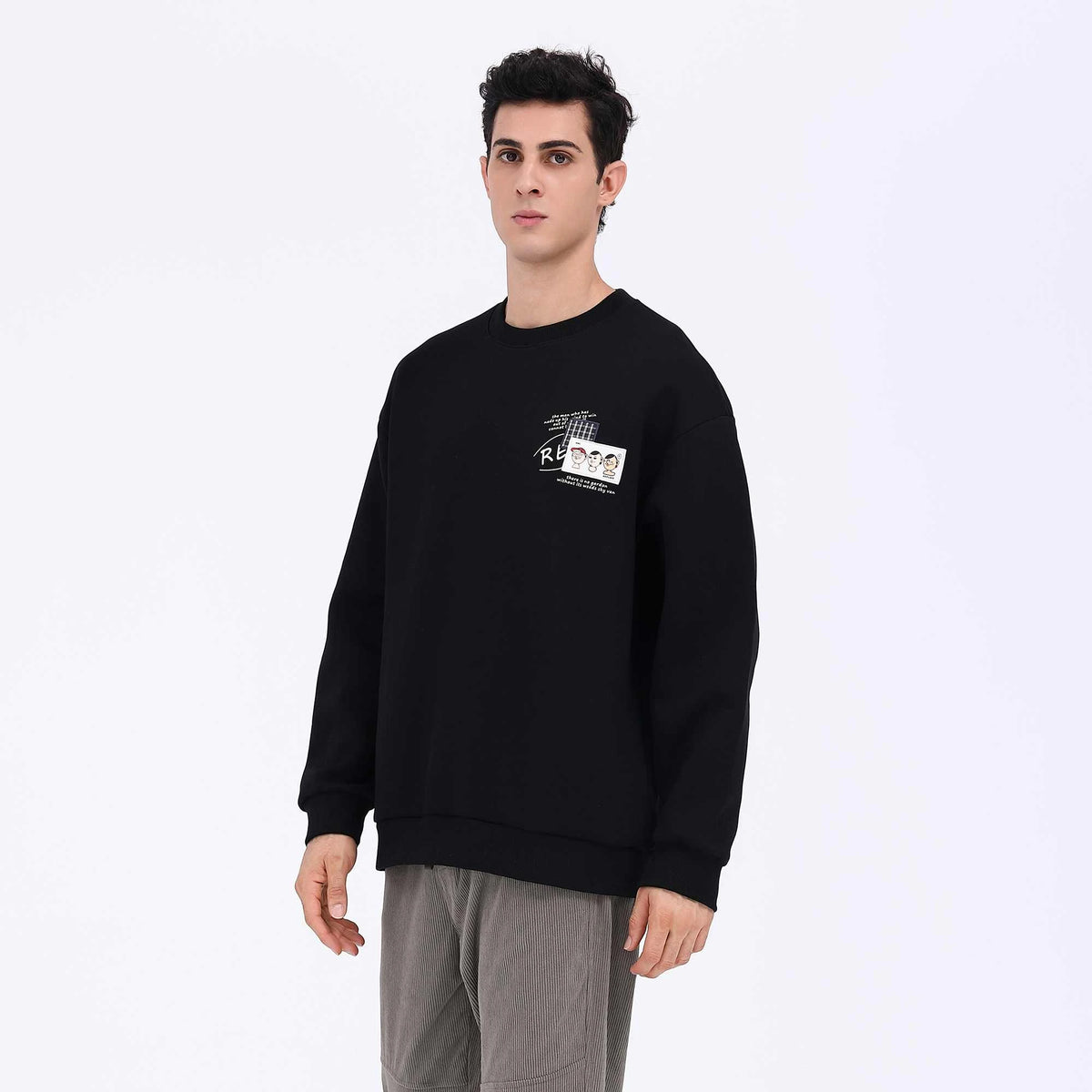 Embroidery Casual Pullover For Men