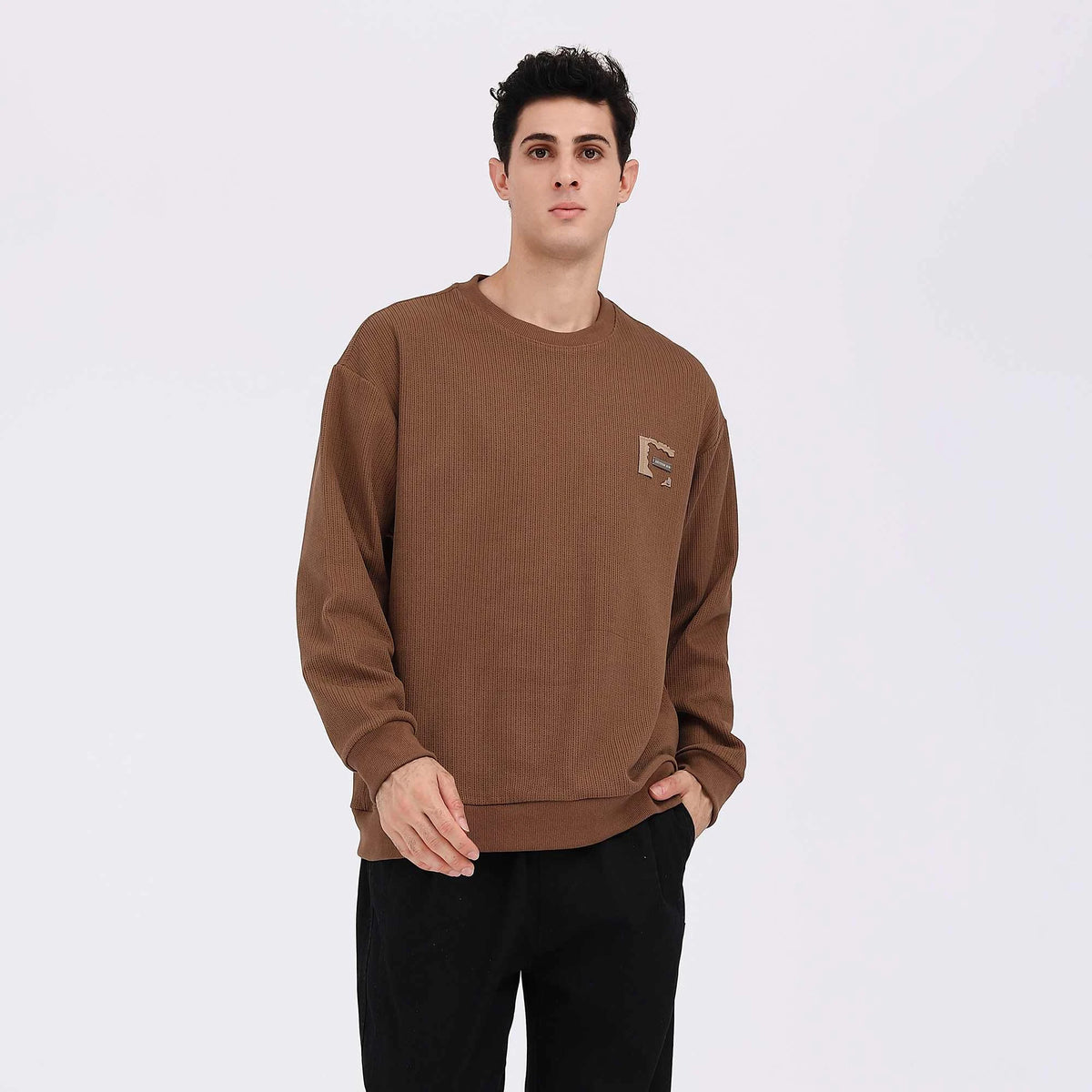 Badge Casual Pullover For Men