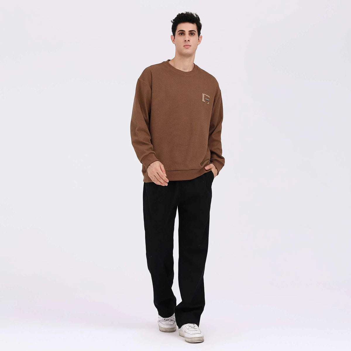 Badge Casual Pullover For Men