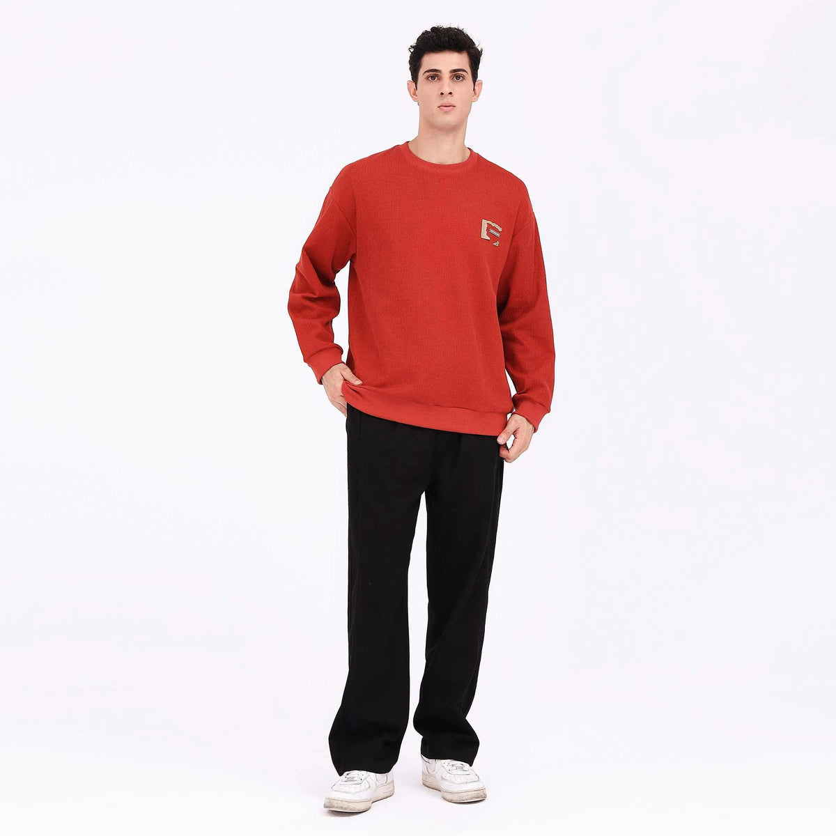 Badge Casual Pullover For Men