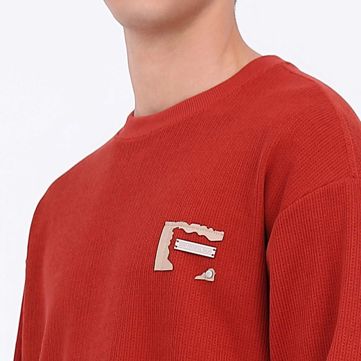 Badge Casual Pullover For Men