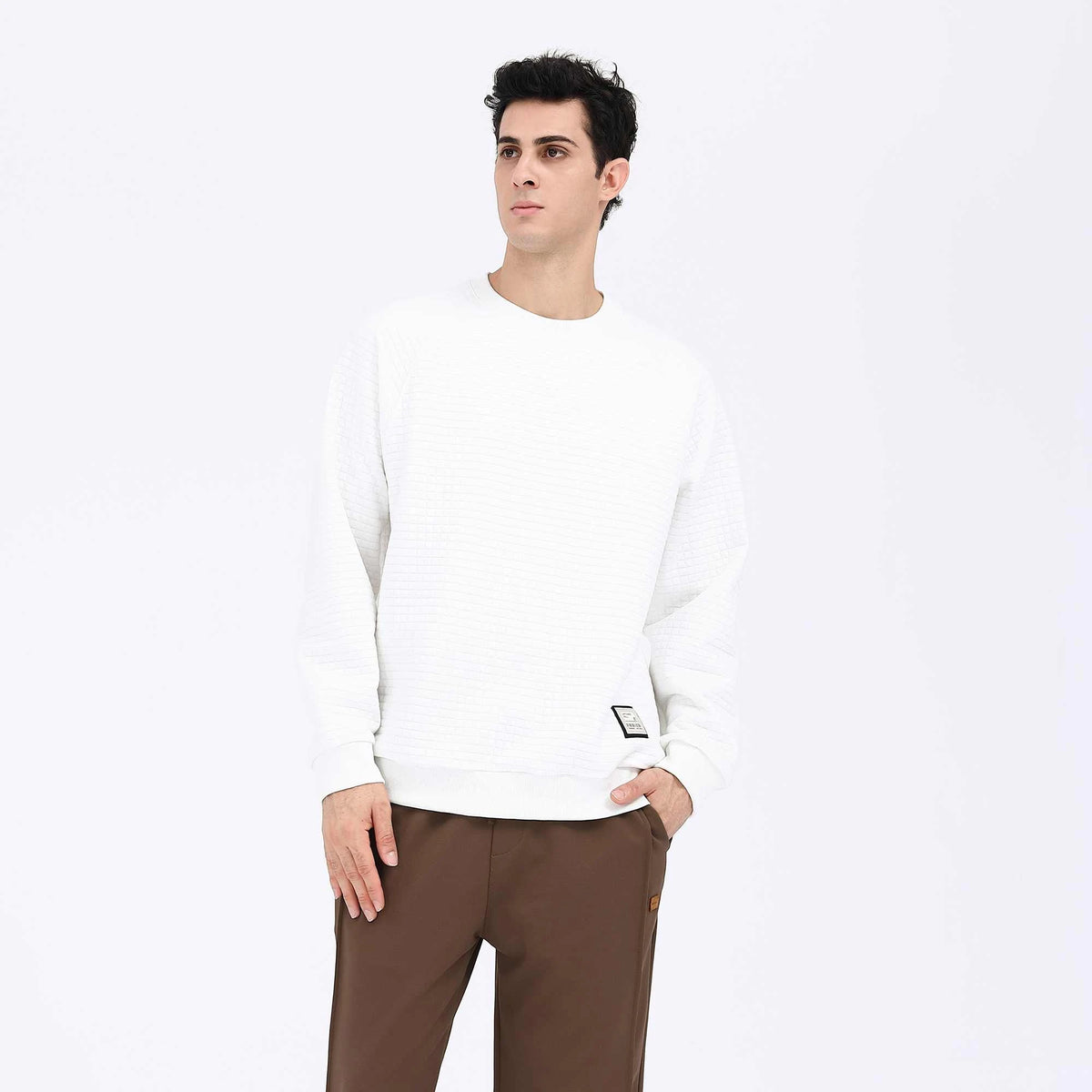 Badge Casual Pullover For Men