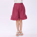 Rose Plain Shorts for Girls Image