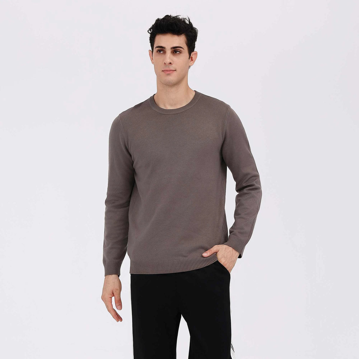 Plain Casual Sweater For Men