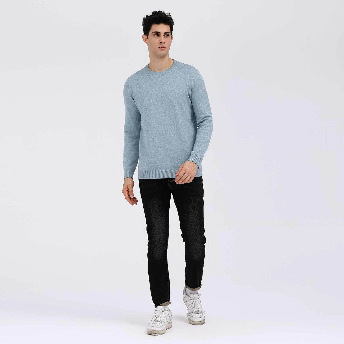 Plain Casual Sweater For Men