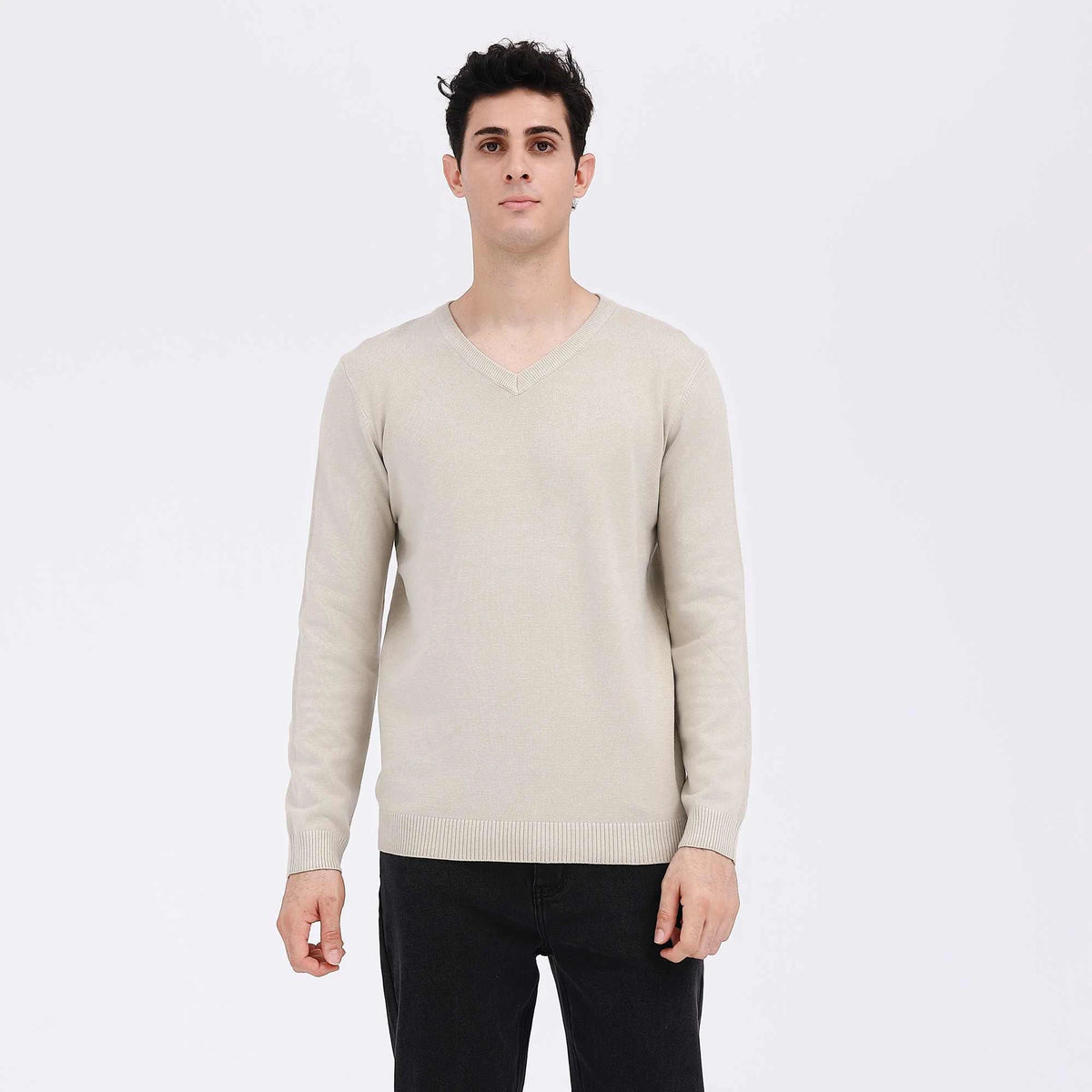 Plain Casual Sweater For Men