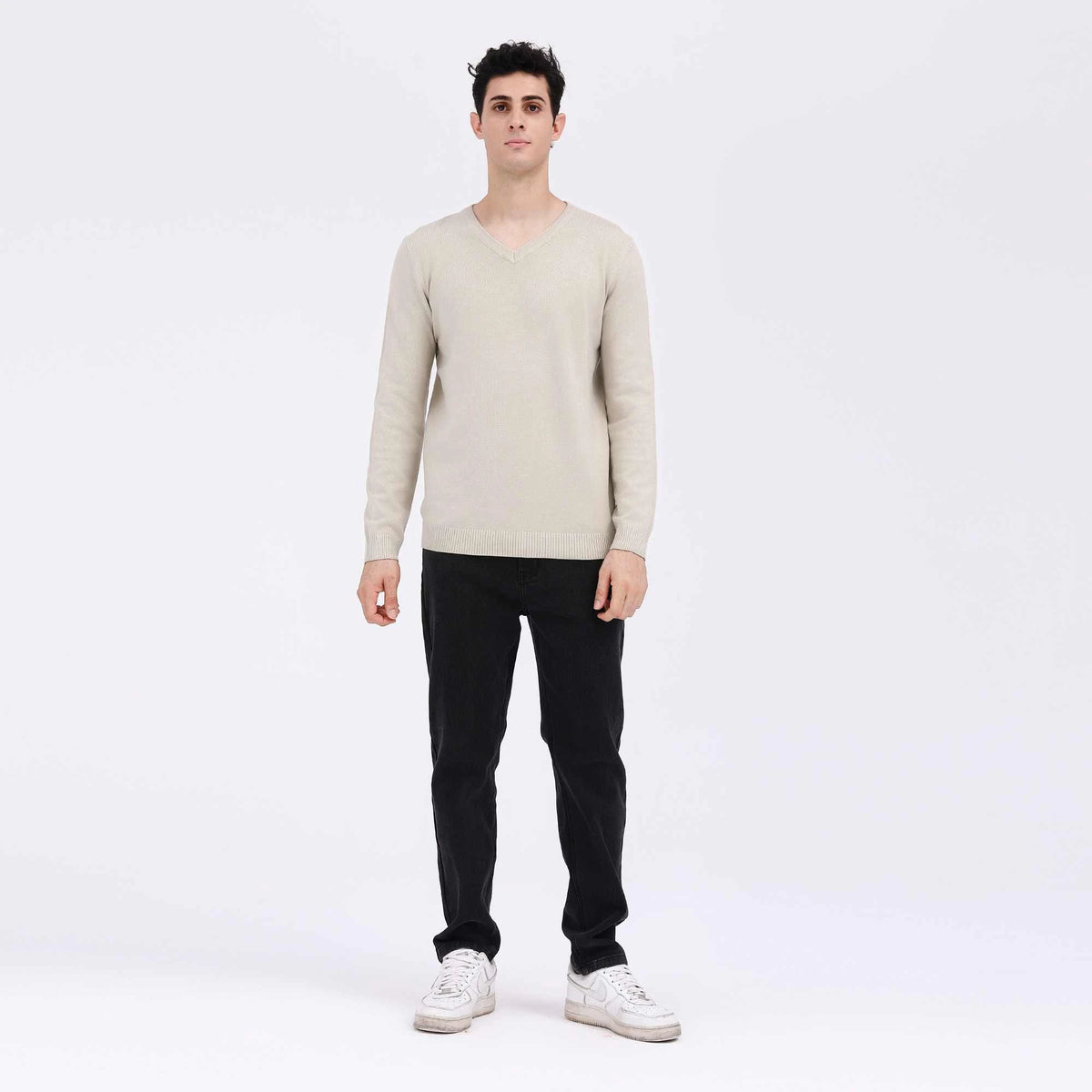 Plain Casual Sweater For Men