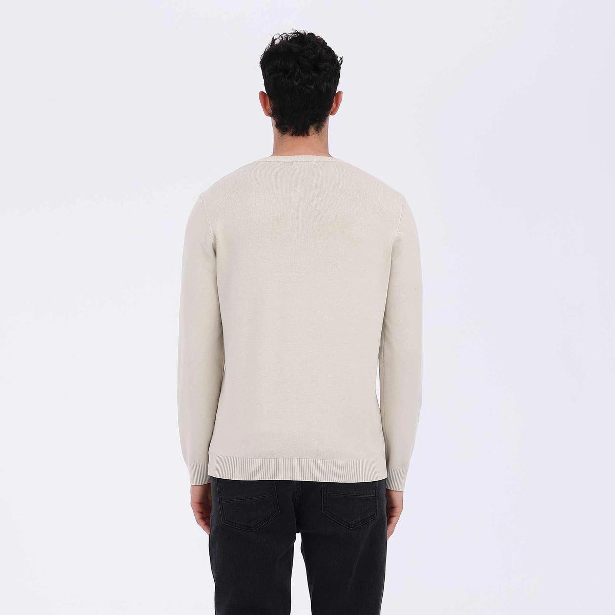 Plain Casual Sweater For Men