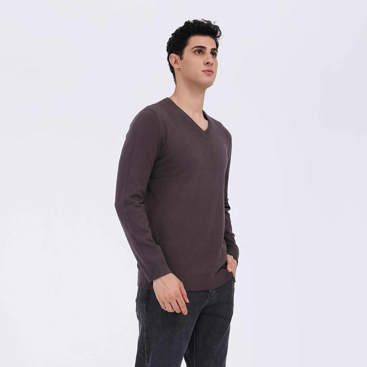 Plain Casual Sweater For Men