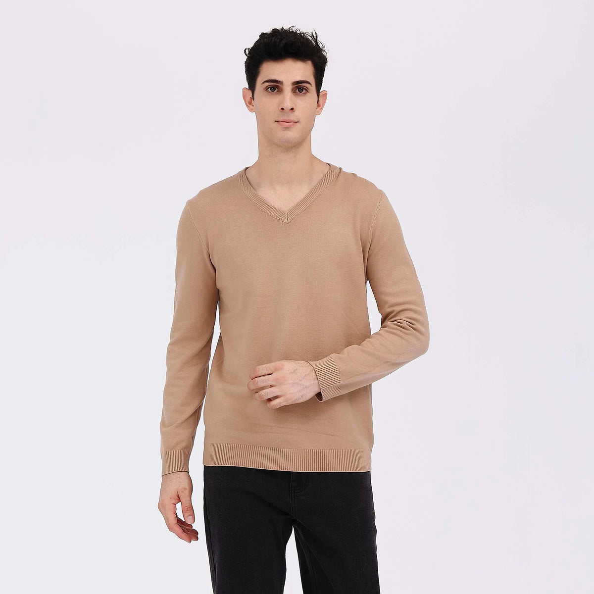 Plain Casual Sweater For Men