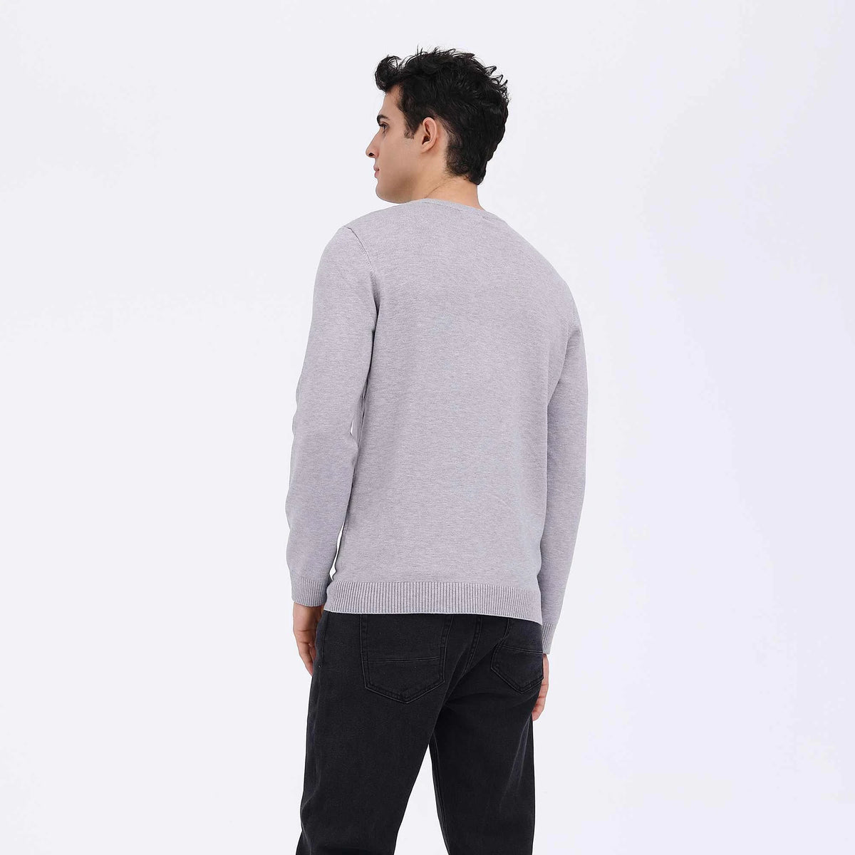 Plain Casual Sweater For Men