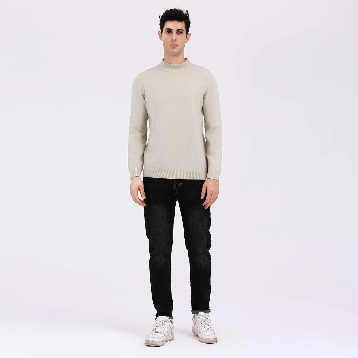 Plain Casual Sweater For Men