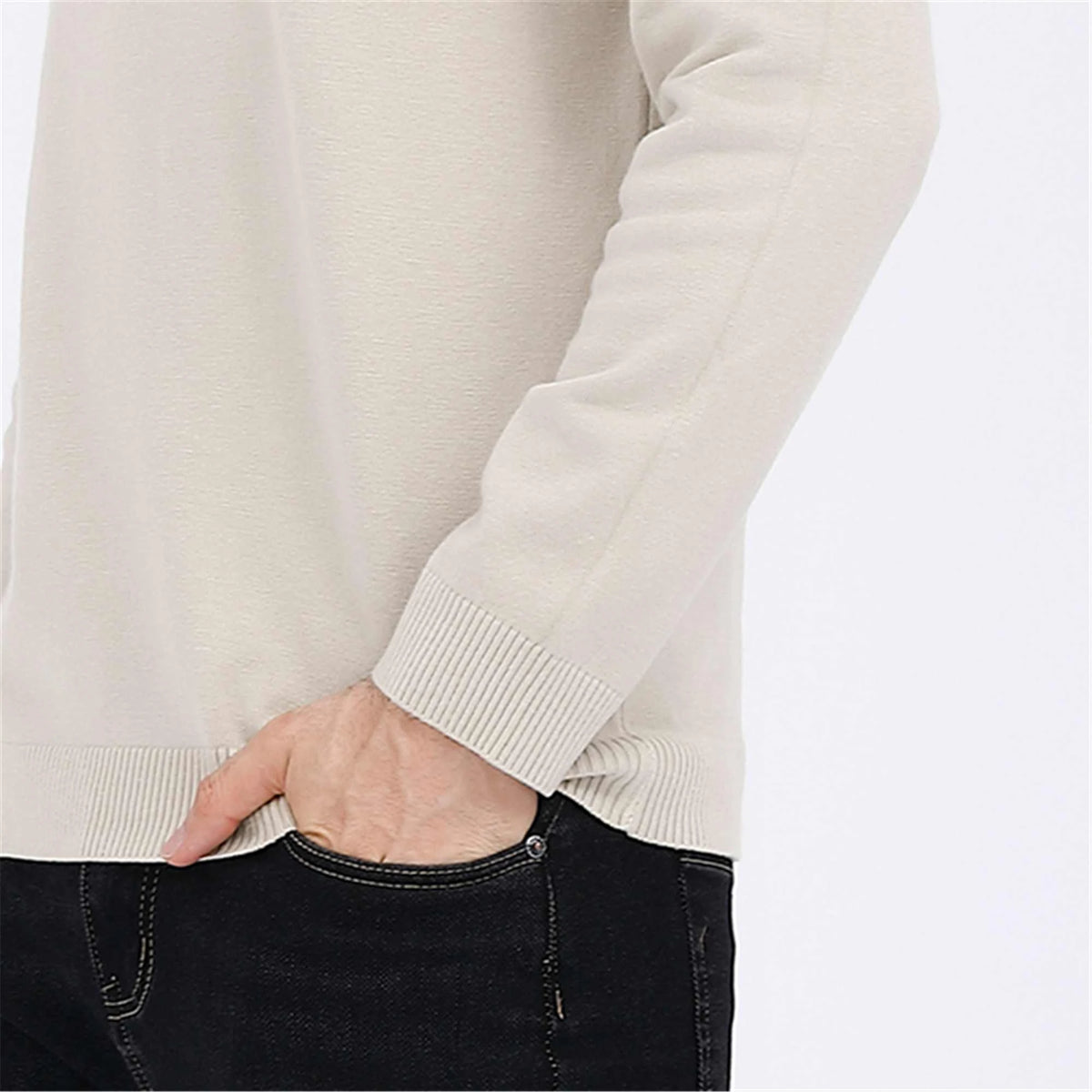 Plain Casual Sweater For Men