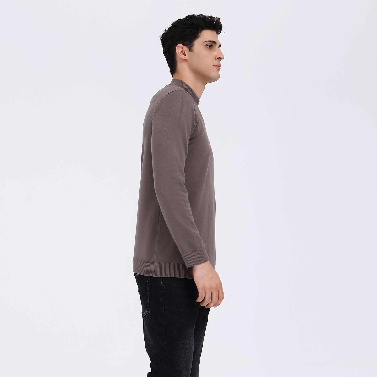 Plain Casual Sweater For Men