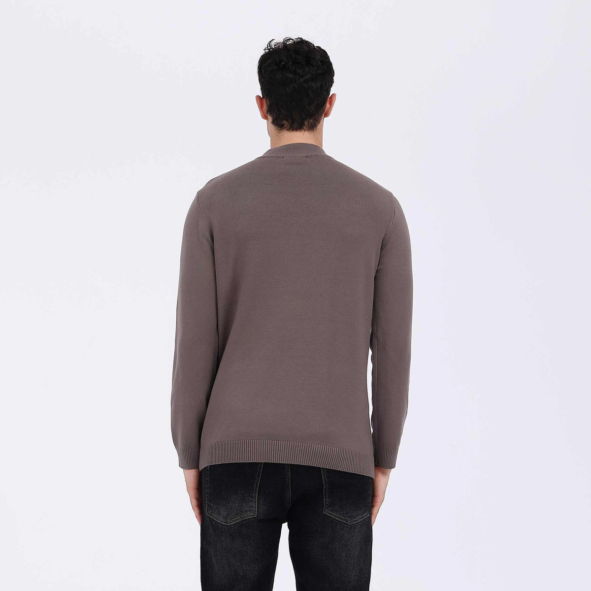 Plain Casual Sweater For Men