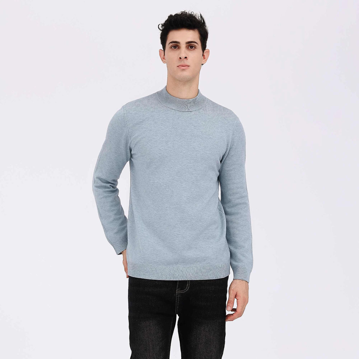 Plain Casual Sweater For Men