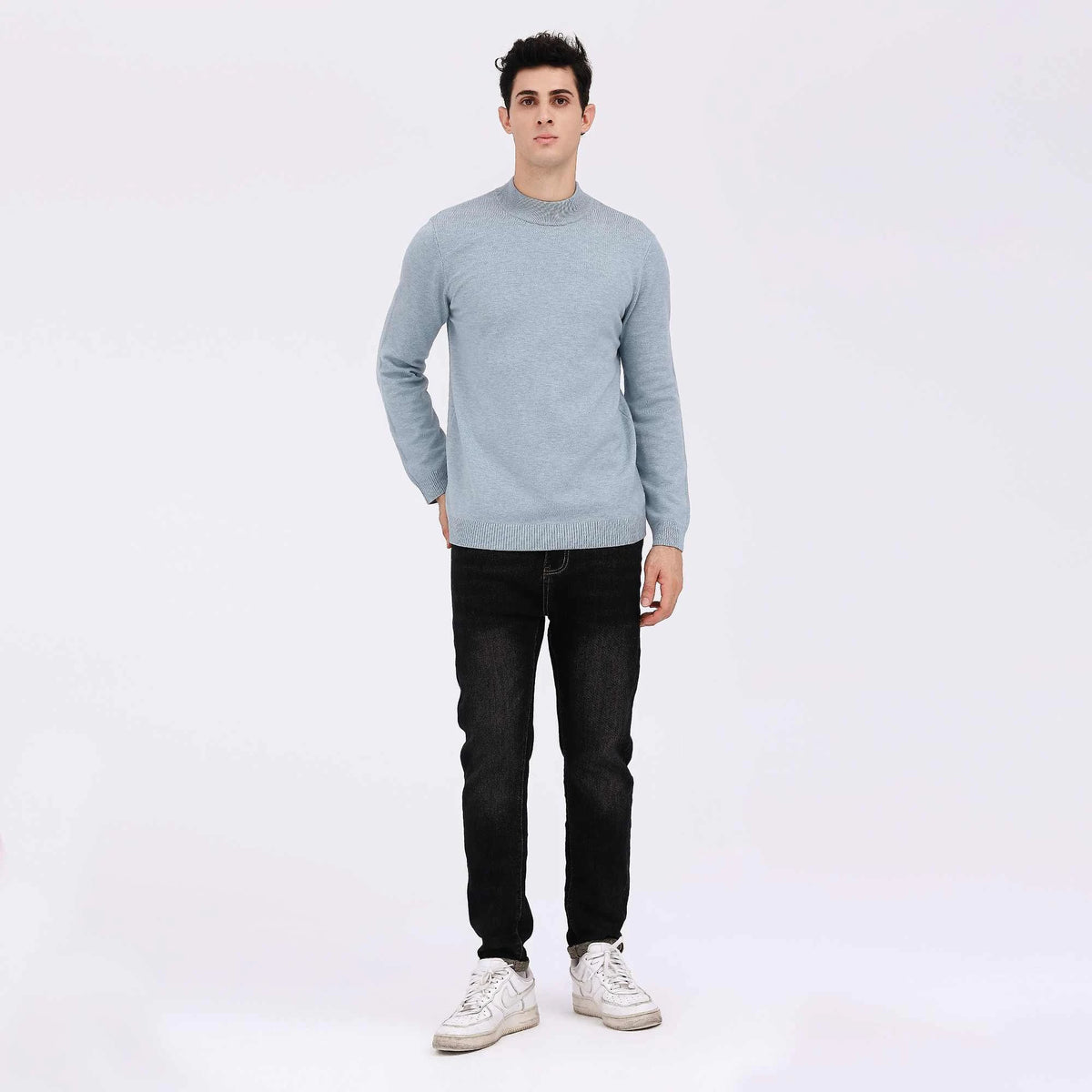 Plain Casual Sweater For Men