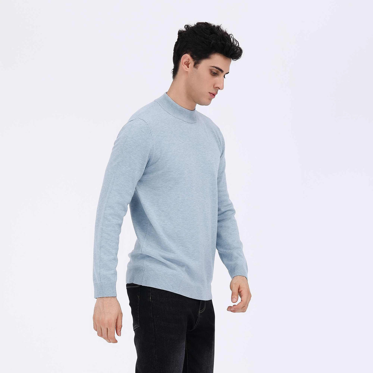 Plain Casual Sweater For Men