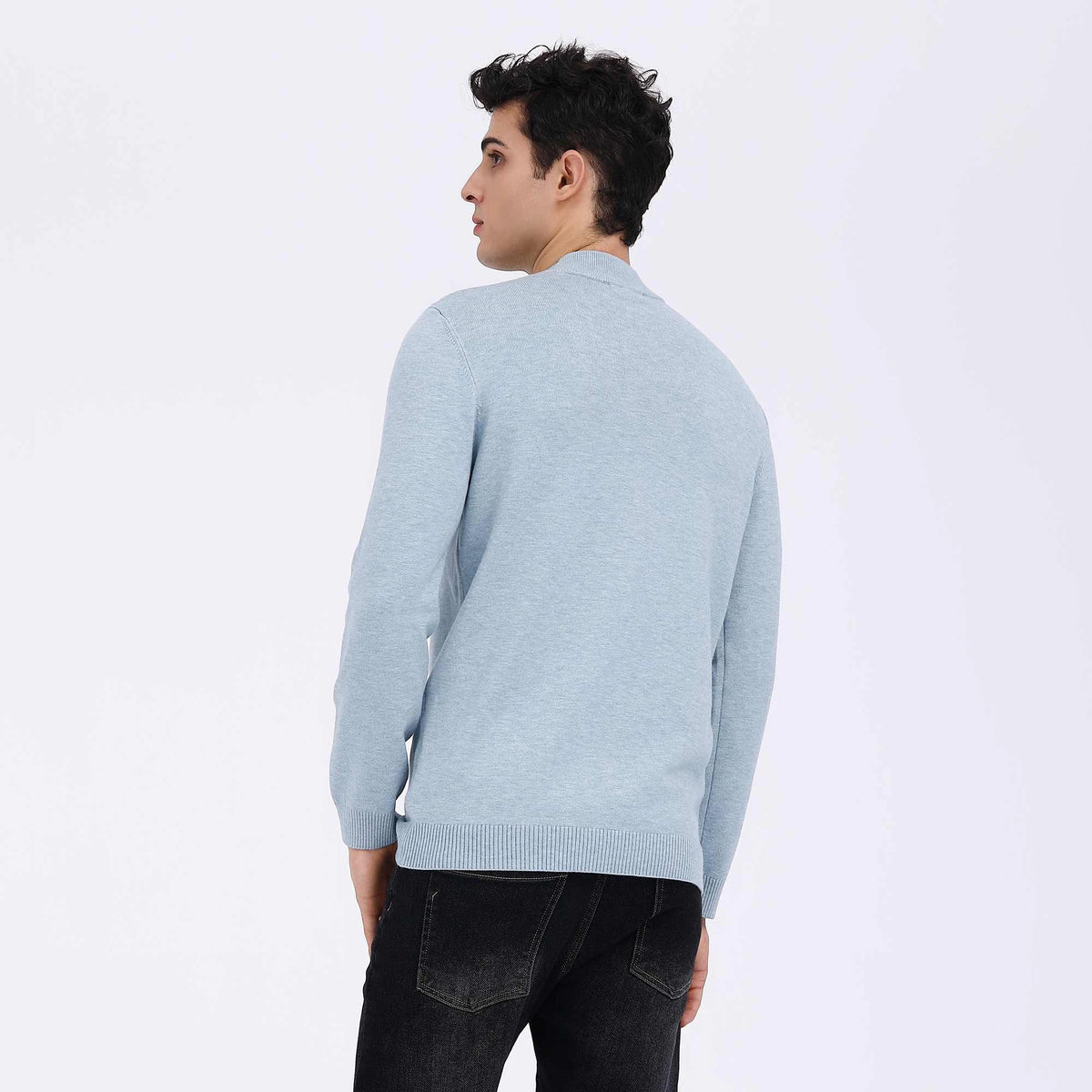 Plain Casual Sweater For Men