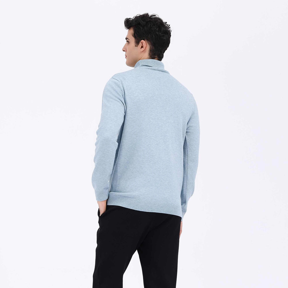 Plain Casual Sweater For Men