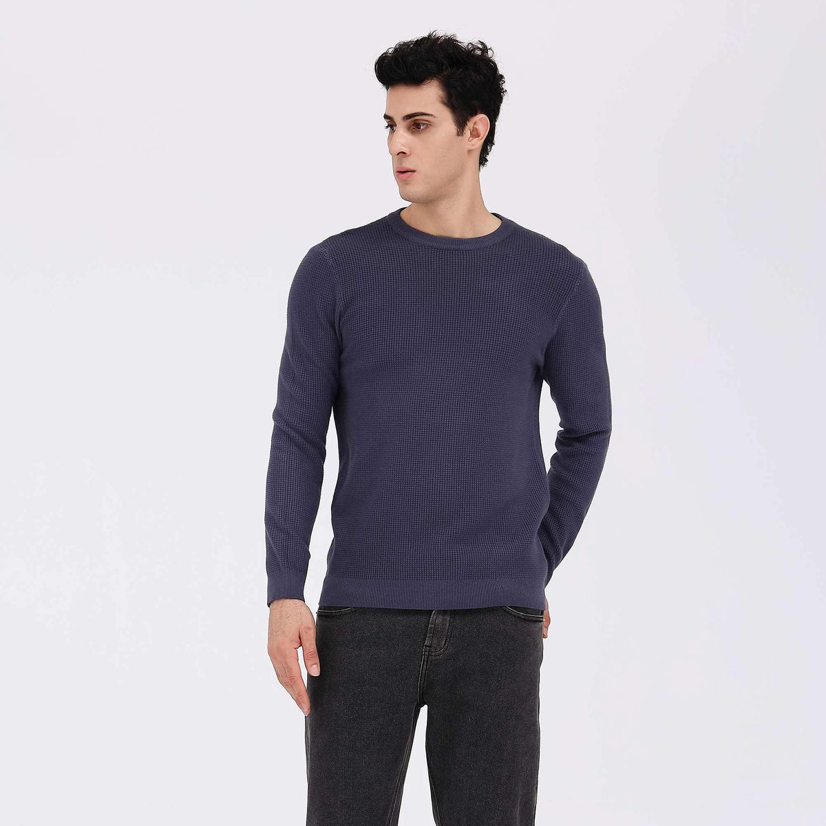 Plain Casual Sweater For Men