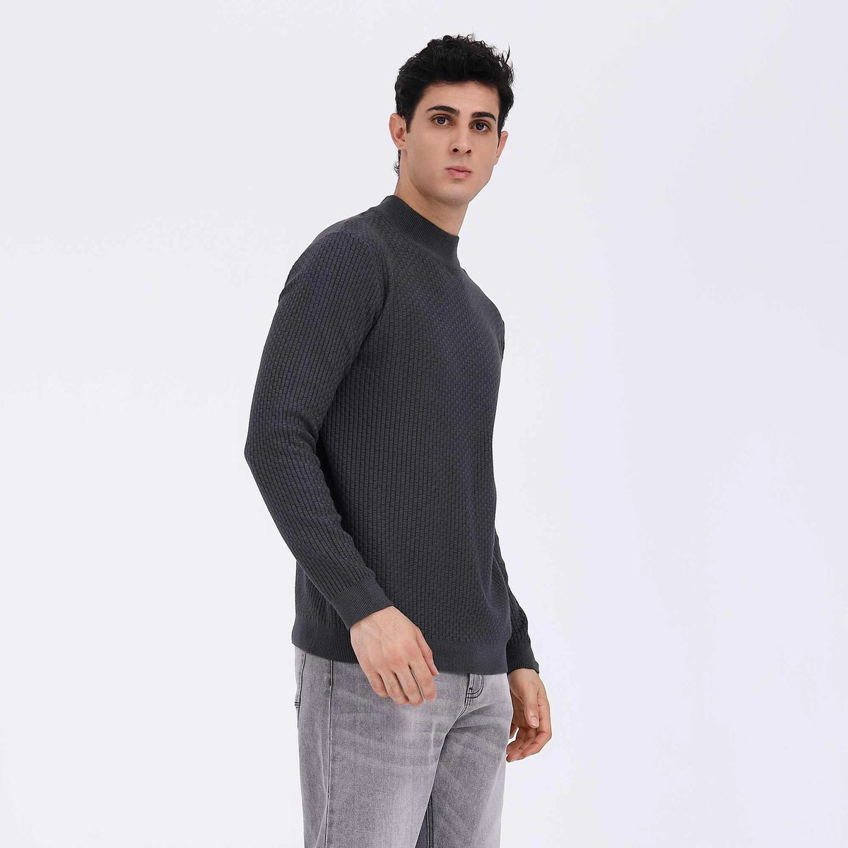 Plain Casual Sweater For Men