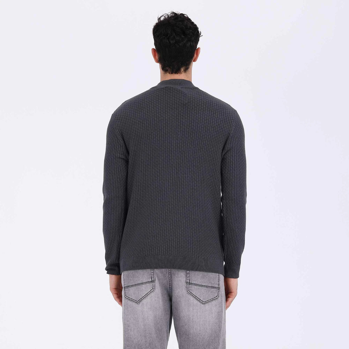 Plain Casual Sweater For Men