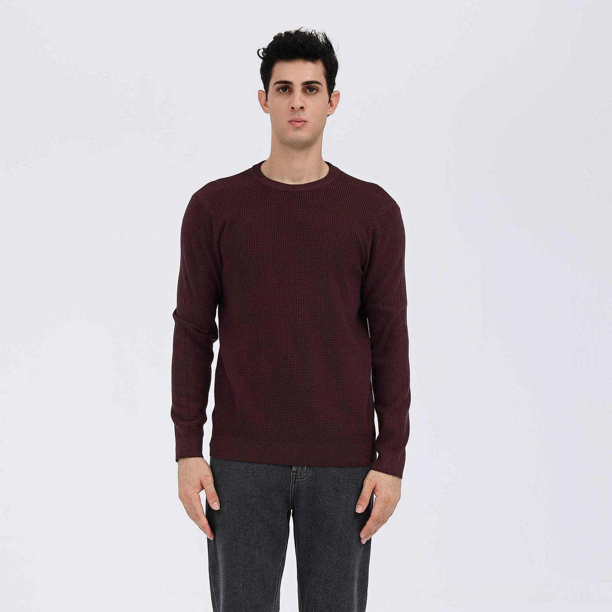 Plain Casual Sweater For Men