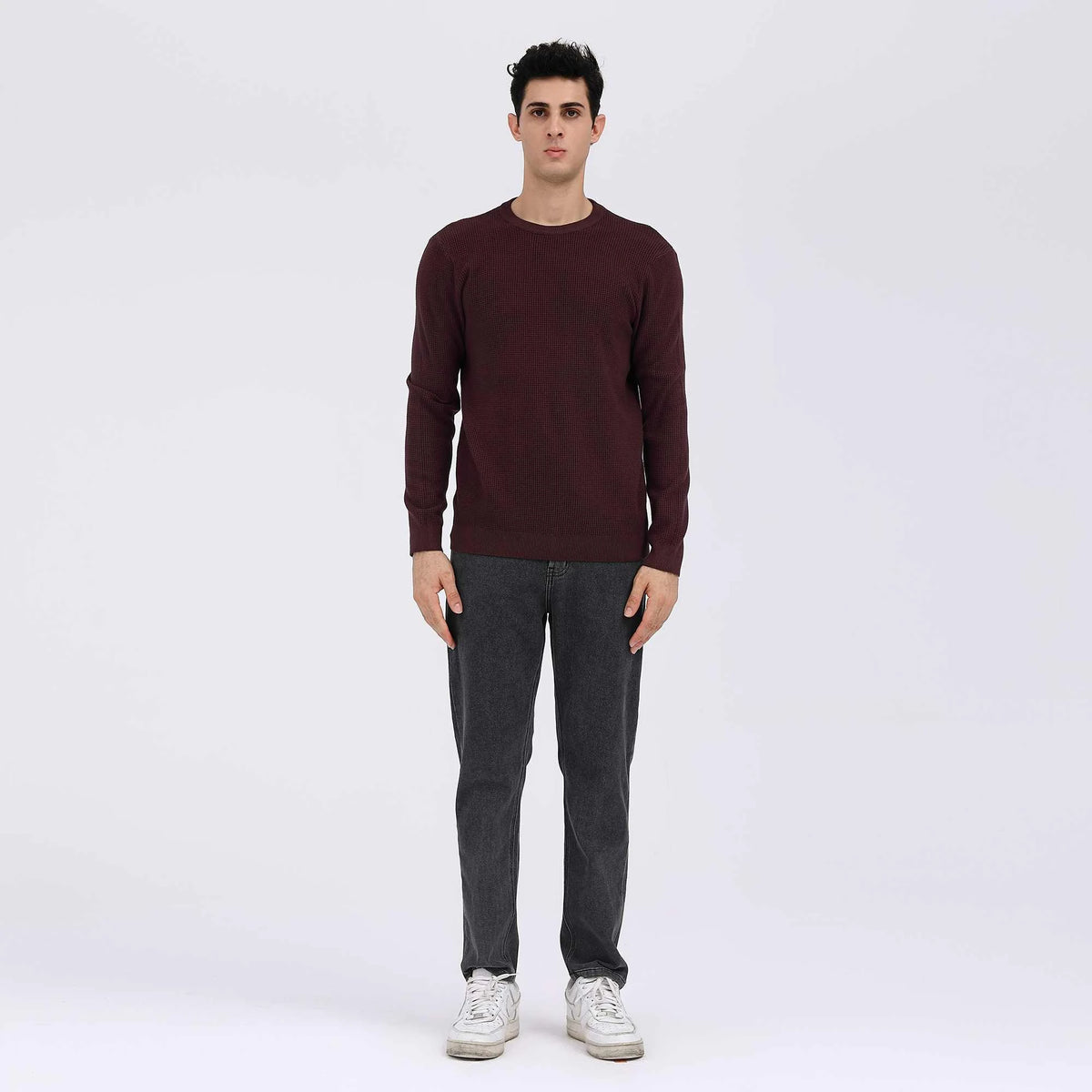 Plain Casual Sweater For Men