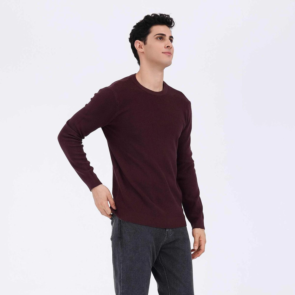 Plain Casual Sweater For Men