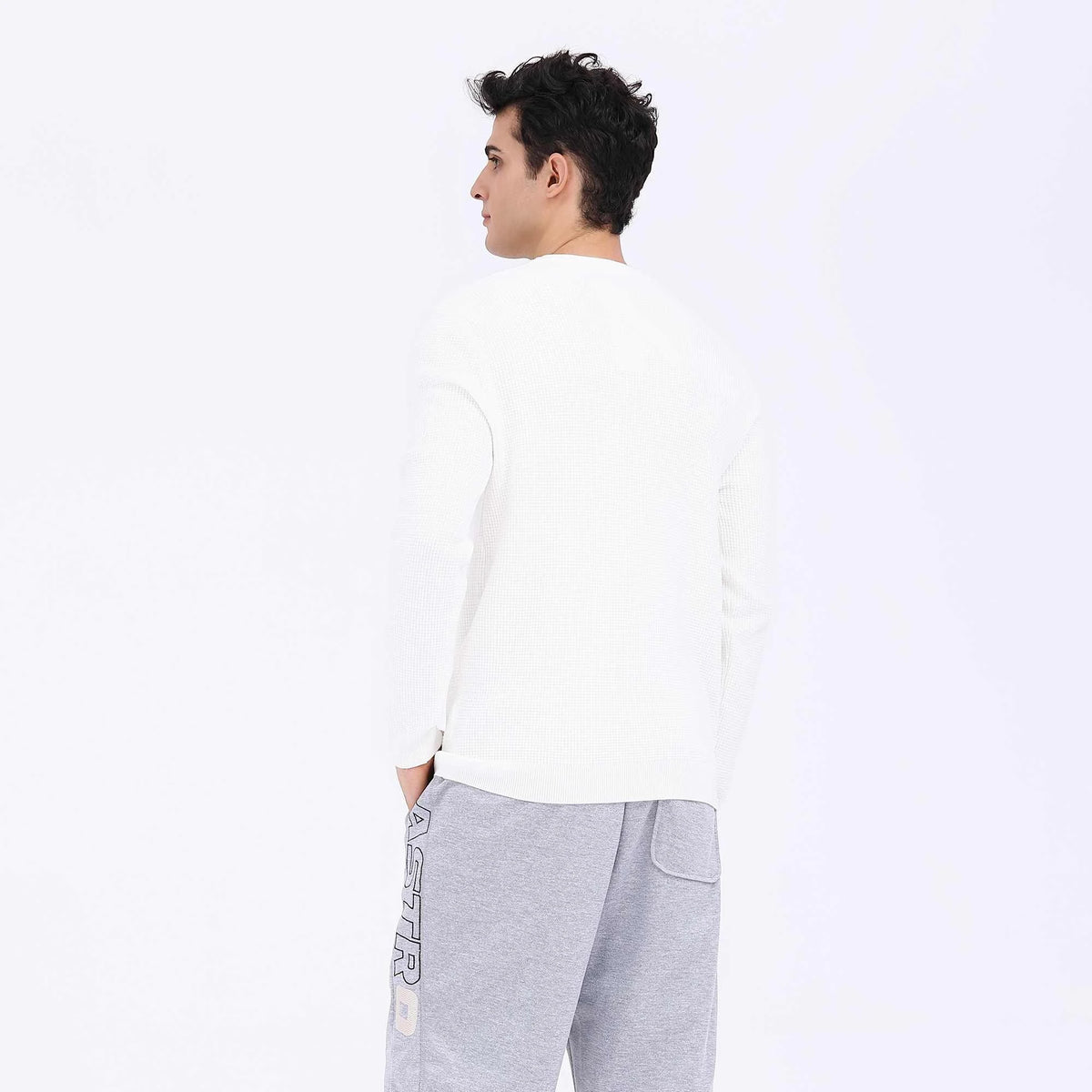 Plain Casual Sweater For Men