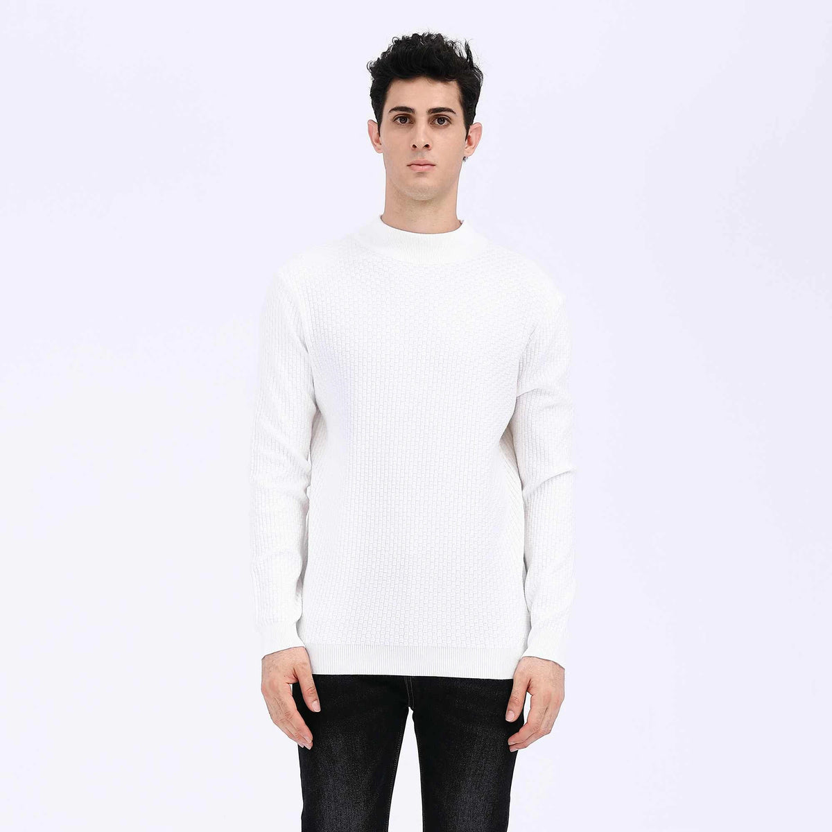 Plain Casual Sweater For Men