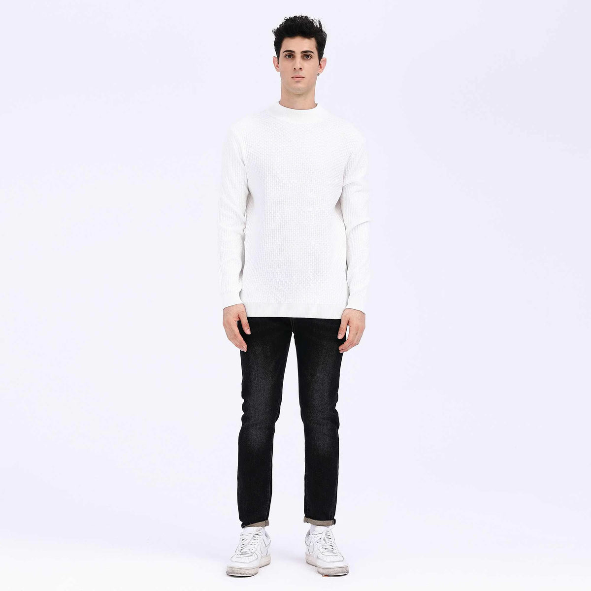 Plain Casual Sweater For Men