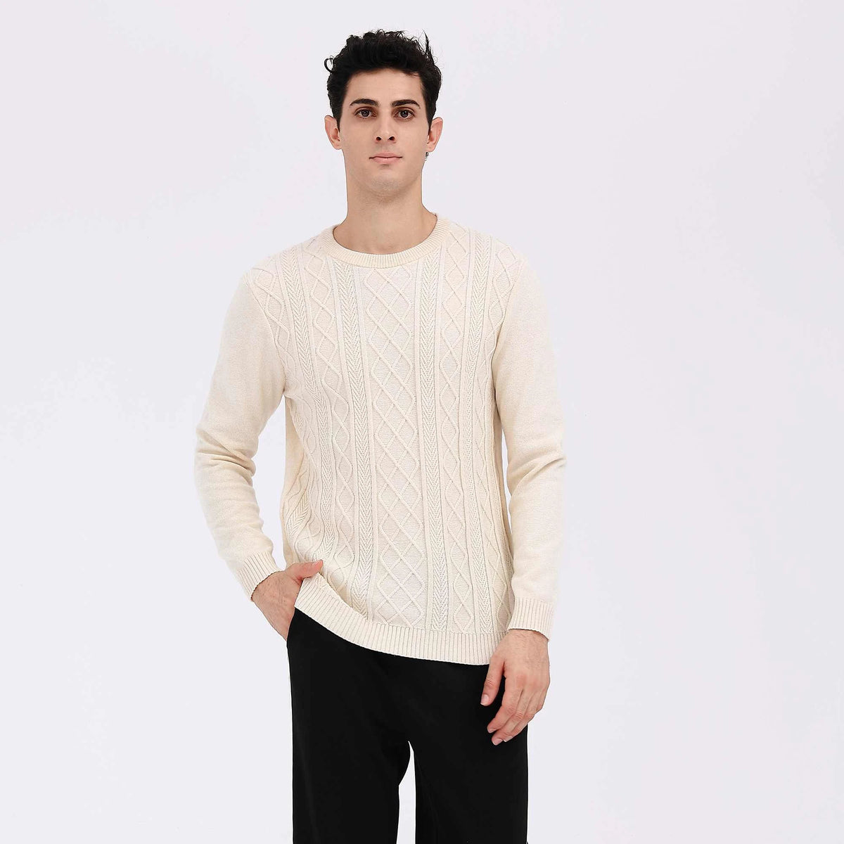 Jacquard Casual Sweater For Men