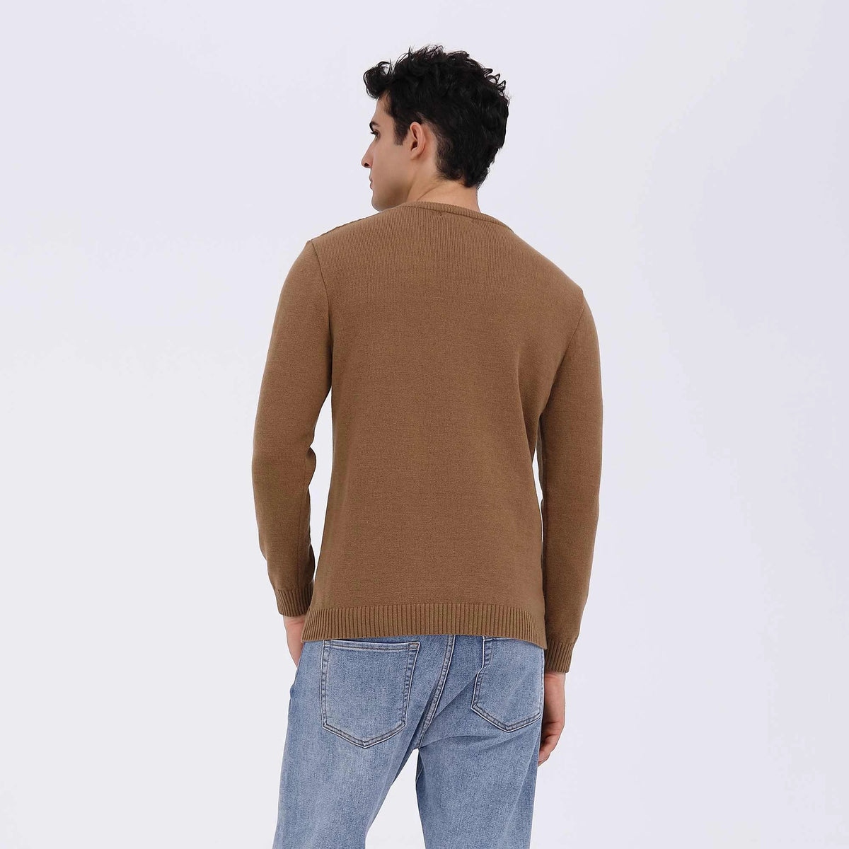 Jacquard Casual Sweater For Men