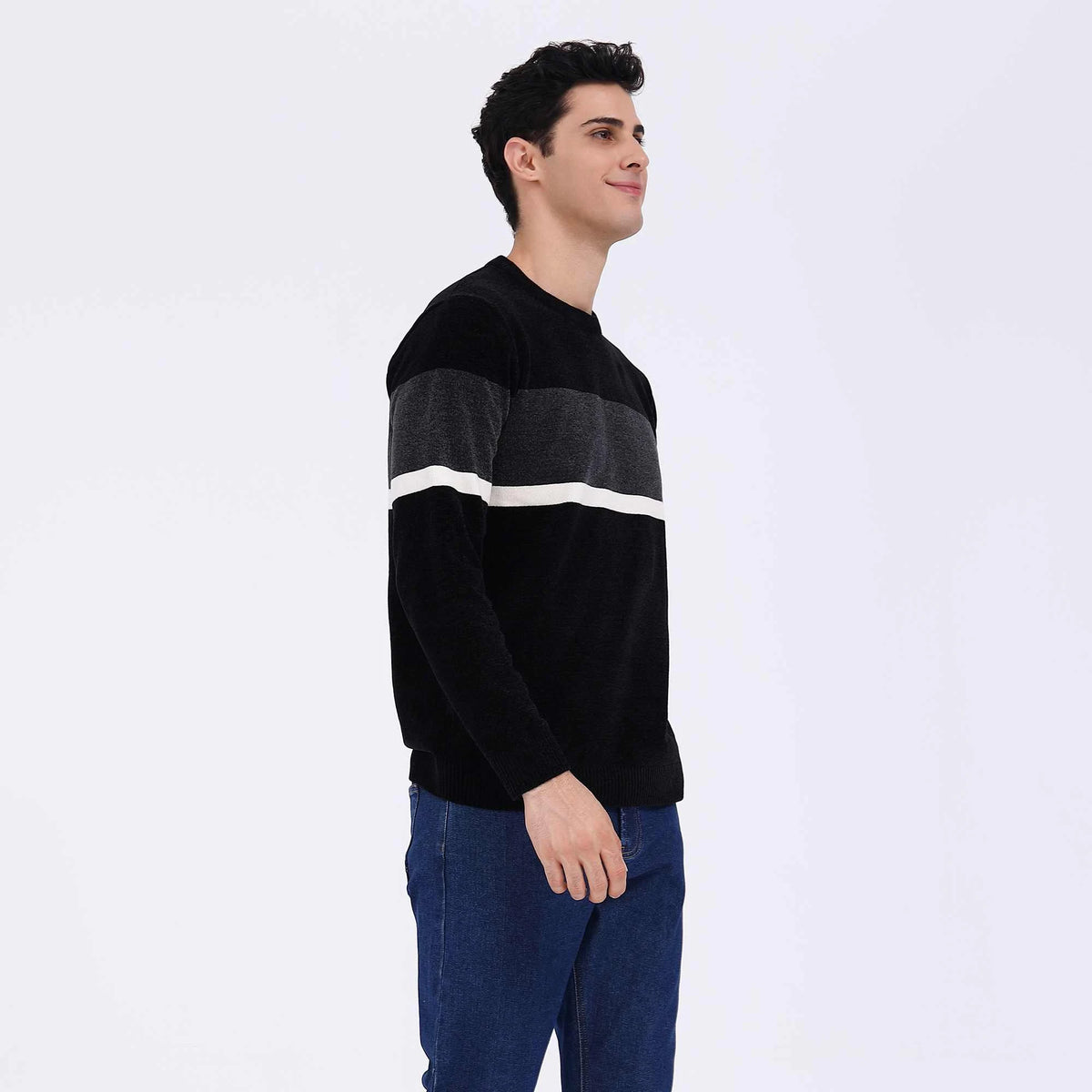 Color-Blocked Casual Sweater For Men