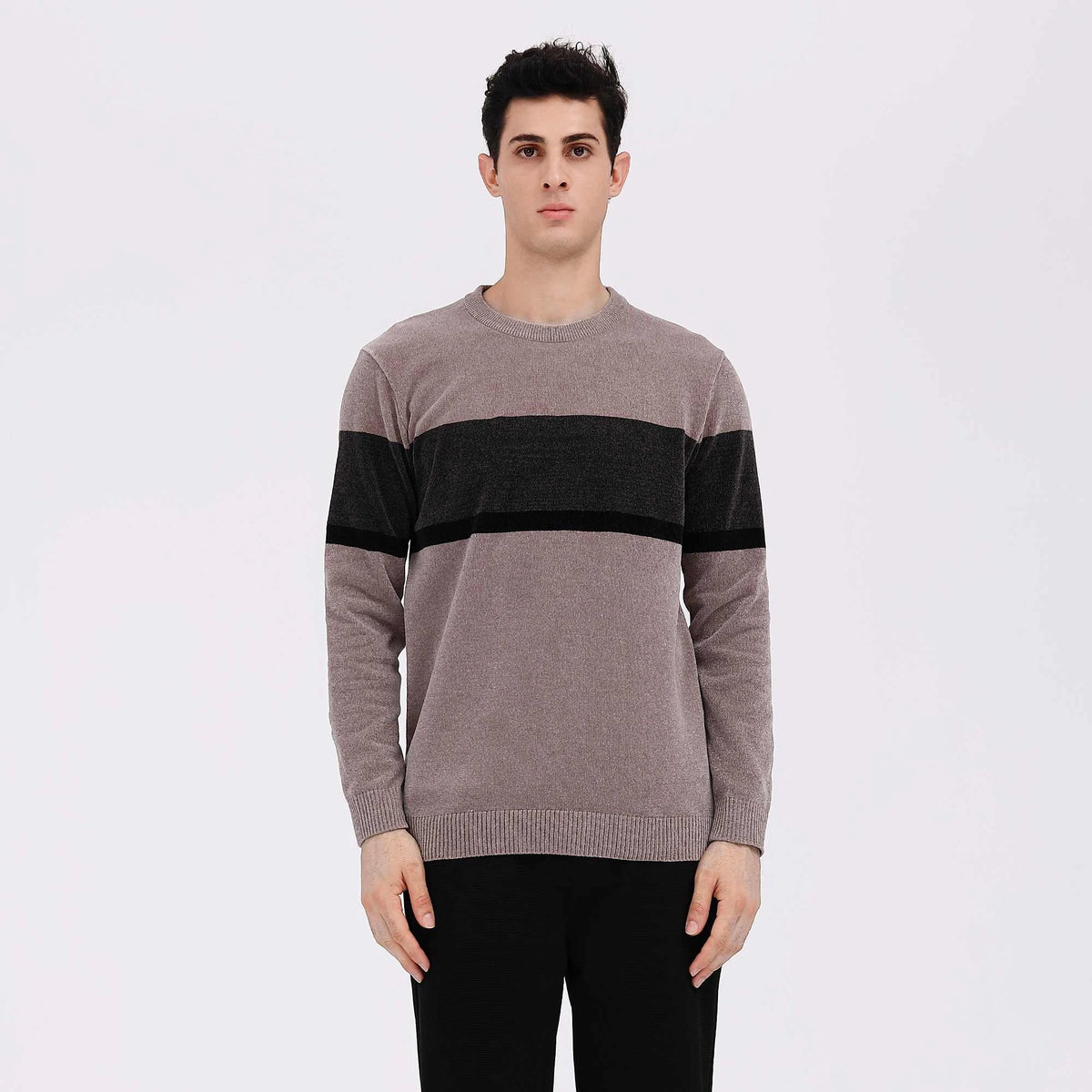 Color-Blocked Casual Sweater For Men