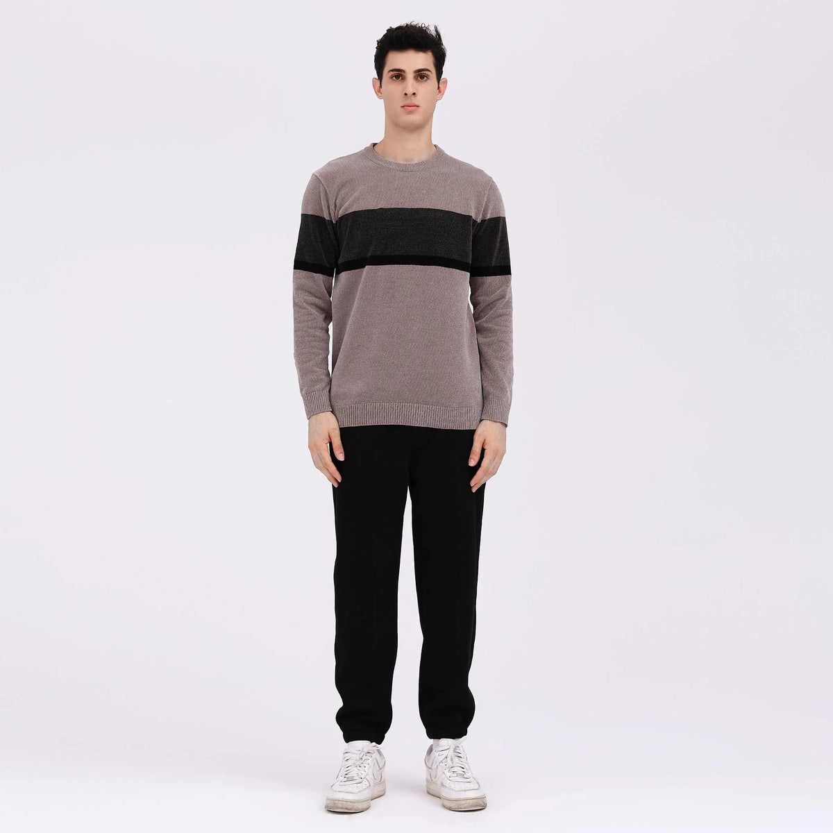 Color-Blocked Casual Sweater For Men