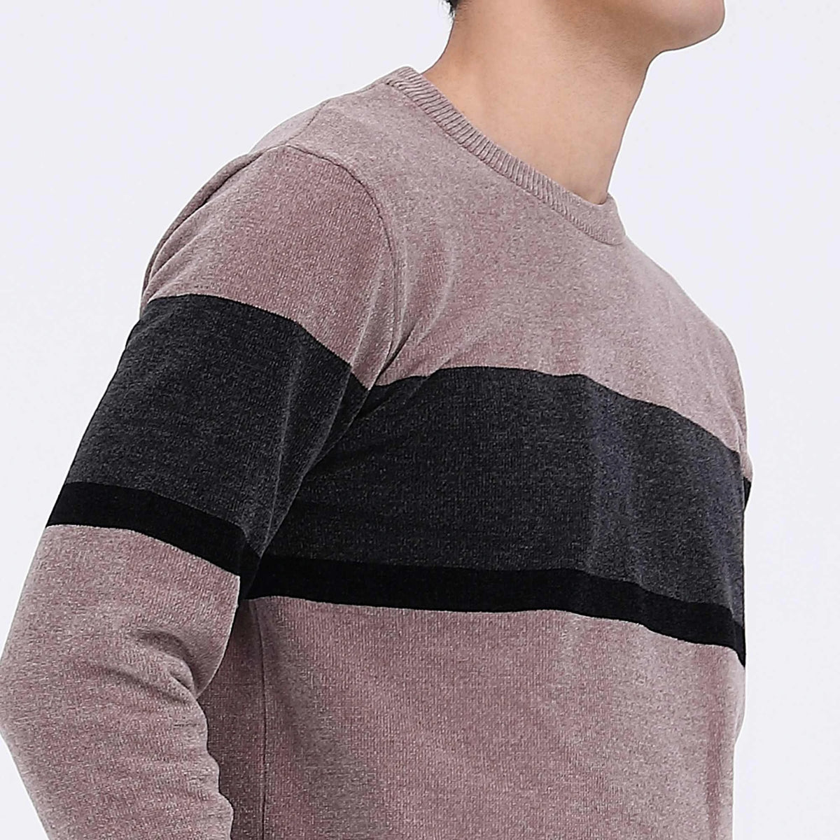 Color-Blocked Casual Sweater For Men