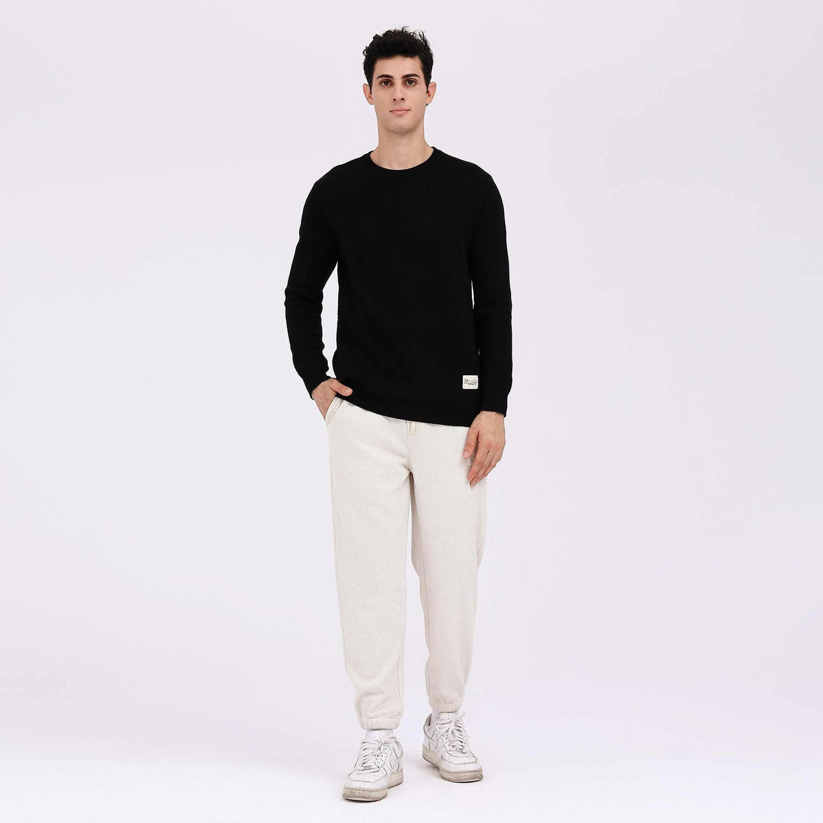 Badge Casual Sweater For Men