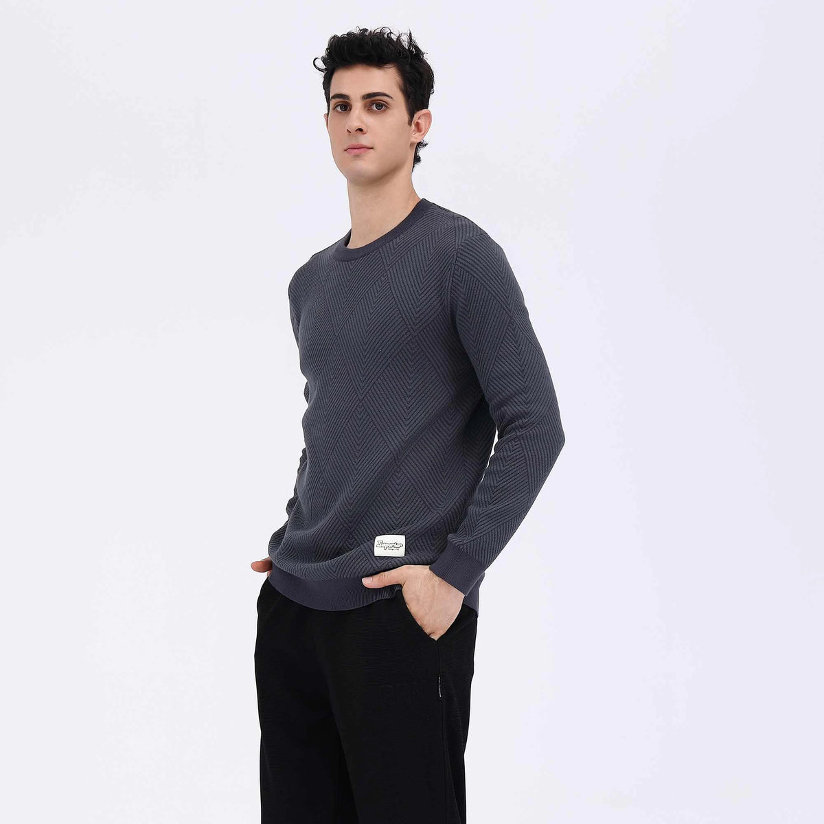 Badge Casual Sweater For Men