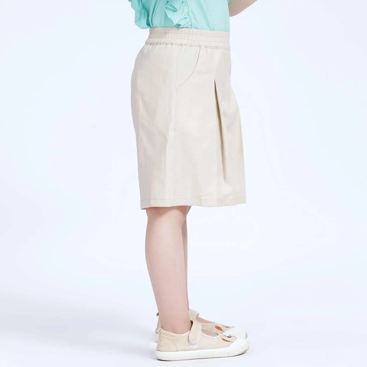 wide leg casual shorts for girls image