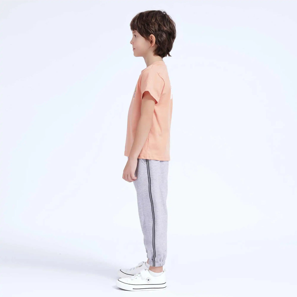 Ankle-Tied Casual Pants For Boys 130 | 7-8Y Gray Image