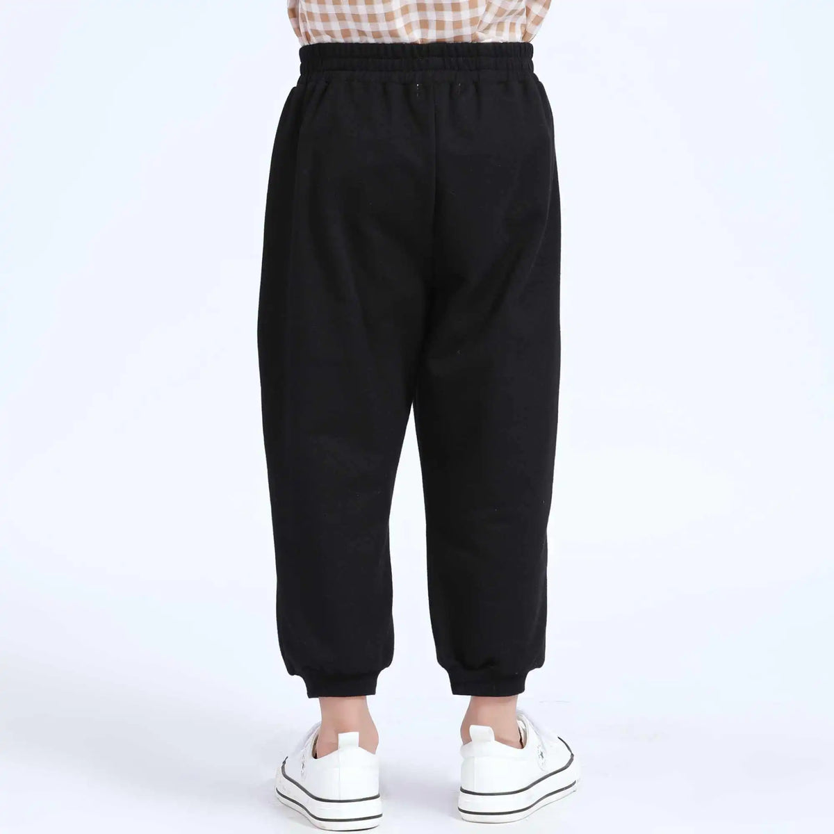 Ankle-Tied Casual Pants For Boys 110 | 4-5Y Black Image